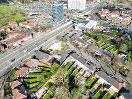 hoch Winkel Aussicht von Wohn Kreis beim Birmingham Stadt von England vereinigt Königreich, März 30., 2024 foto