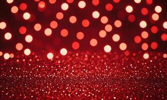 Weihnachten Weihnachten Hintergrund rot abstrakt Valentinstag rot funkeln Bokeh Jahrgang Beleuchtung foto