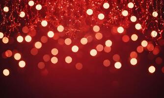 Weihnachten Weihnachten Hintergrund rot abstrakt Valentinstag rot funkeln Bokeh Jahrgang Beleuchtung foto