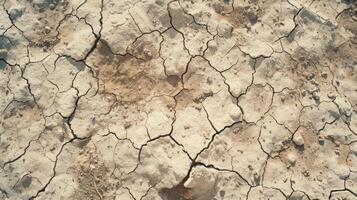 trocken geknackt Boden Hintergrund Dürre Thema. foto