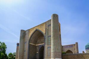 bibi-khanym Moschee im Samarkand, Usbekistan. foto