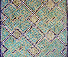 geometrisch traditionell islamisch Ornament. Fragment von ein Keramik Mosaik. foto