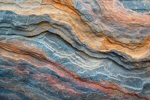 bunt Felsen Schichten Texturen foto