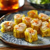 traditionell siu Mai dim Summe Gericht foto