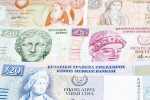 Zypriot Pfund ein Geschäft Hintergrund foto