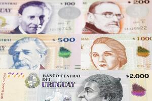 Uruguayisch Peso ein Geschäft Hintergrund foto