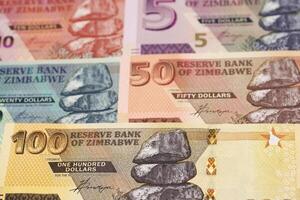 simbabwisch Dollar ein Geschäft Hintergrund foto
