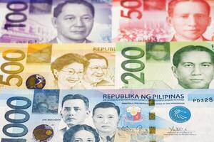 Philippinen Peso ein Geschäft Hintergrund foto