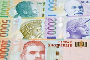 albanisch lek ein Geschäft Hintergrund foto
