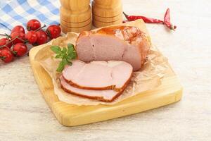 leckere Carbobade aus Schweinefleisch zum Frühstück foto