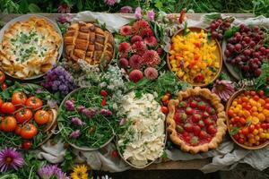 draussen Essen Konzept Design Werbung Essen Fotografie foto