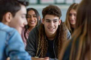 Teenager Klasse Kamerad foto