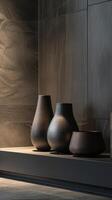 zeitgenössisch Keramik Vasen Dekor foto