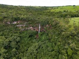 Wasserfall cachoeira tun socorro natürlich Tourist Stelle im cassilandia foto