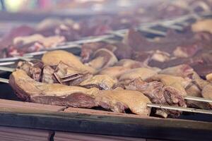 Fleisch beim Brasilianer Grill Veranstaltung foto