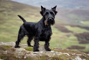 ein Aussicht von ein schottisch Terrier foto