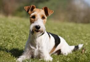 ein Aussicht von ein Fuchs Terrier foto