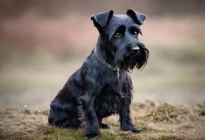 ein Aussicht von ein schottisch Terrier foto