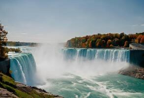 ein Aussicht von ein Wasserfall foto