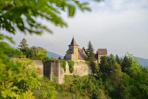 das Abonnieren Schloss hat ein unverwechselbar Mischung von mittelalterlich, Ottomane und europäisch architektonisch Stile gelegen im das Stadt, Dorf cazin, Bosnien und Herzegowina, ist ein Beliebt Tourist Attraktion im das Region. foto