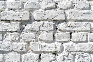 ai generiert alt Mauerwerk Weiß Silikat Blöcke Backstein Zement Textur Hintergrund Mauer horizontal. foto