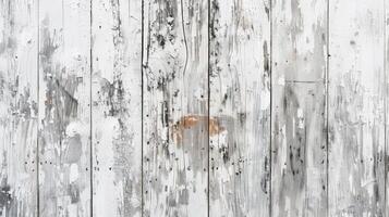 ai generiert Jahrgang grungy Weiß Holz Hintergrund mit retro Muster Konzept. foto