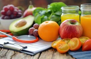 gesund Diät Planung Konzept foto