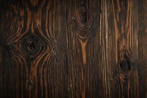 ai generiert alt Holz Textur Hintergrund. Fußboden Oberfläche. dunkel Holz Textur Hintergrund. foto