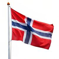 ai generiert Norwegen Flagge, Norwegen Flagge, Norwegen Flagge, Norwegen Flagge, Norwegen Flagge foto