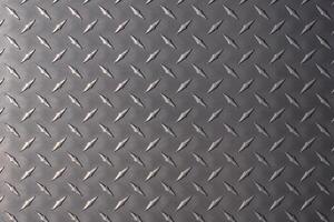 dunkel Metall Teller wie Hintergrund. Stahl Textur mit ein Rhombus Muster. foto