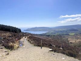 ein Aussicht von das Insel von arran im Schottland auf ein sonnig Tag foto