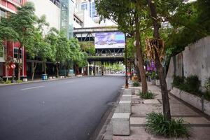 ein tunjungan Straße Aussicht im Surabaya, Indonesien. Surabaya, Indonesien - - 21 Februar 2024 foto