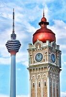 kuala lumpur, Malaysia auf kann 22, 2023. sehr schön historisch die Architektur von das Sultan abdul samad Gebäude. foto