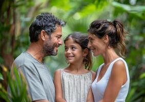 Sommer- Reise, Familie Liebe, Natur Umarmung foto