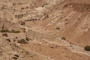 Meer von Sodom im das judäisch Wüste im Israel. tot Meer. foto