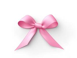 ein Rosa Band Brust Krebs Bewusstsein, Rosa Band Tag foto
