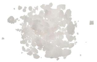 groß Kristalle von Weiß Meer Salz- auf ein isoliert Hintergrund foto