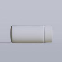 realistisch 3d Pille braun Flasche ohne Etikette Attrappe, Lehrmodell, Simulation 3d Rendern foto