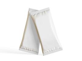 Snack Bar Verpackung Weiß Farbe realistisch Textur 3d gerendert foto