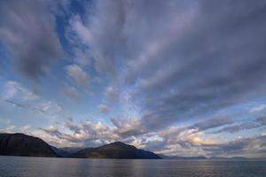 Stephens Passage Sonnenuntergang, Alaska foto