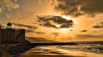 Sonnenuntergang in Las Palmas Stadt Gran Canaria foto