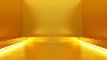 abstrakt Luxus Gold Gelb Gradient Studio Mauer foto