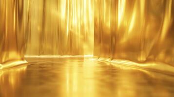 abstrakt Luxus Gold Gelb Gradient Studio Mauer foto