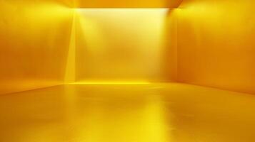 abstrakt solide von leuchtenden Gelb Gradient Studio foto