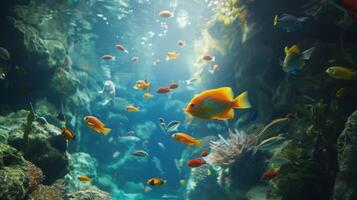 Tier Natur Meer Leben im unter Wasser Welt foto