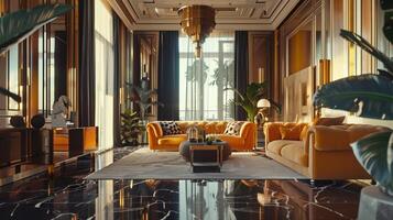 Kunst Deko Luxus und stilvoll Wohnung Innere foto