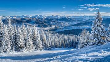 schön Winter Natur Landschaft tolle Berg foto