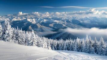 schön Winter Natur Landschaft tolle Berg foto