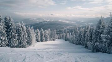 schön Winter Natur Landschaft tolle Berg foto