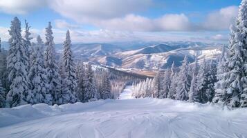 schön Winter Natur Landschaft tolle Berg foto